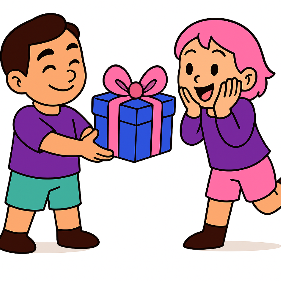 Gift Giving Illustration